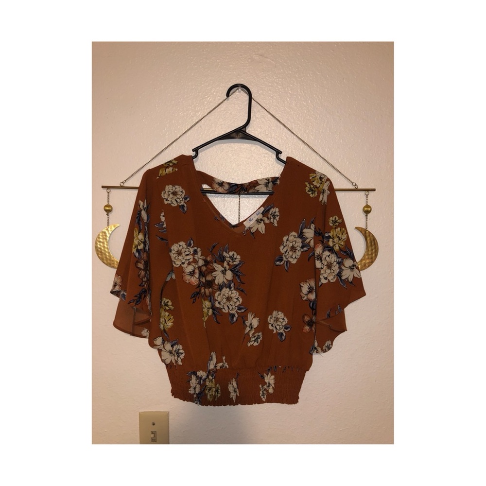 She and Sky floral blouse